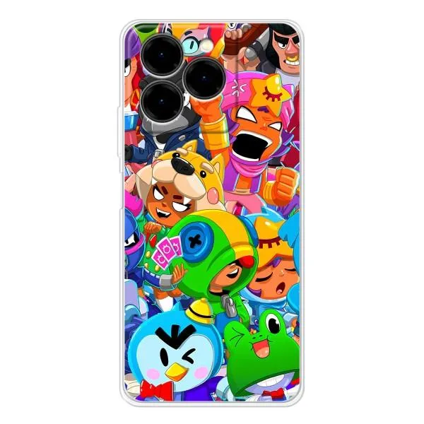 Чехол с принтом «Герои Бравл Старс» для Ulefone Note 20 Pro Чехол с принтом «Герои Бравл Старс» для Ulefone Note 20 Pro