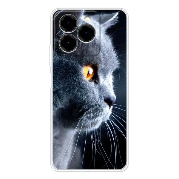 Чехол с принтом «Серый Кот» для Ulefone Note 20 Pro Чехол с принтом «Серый Кот» для Ulefone Note 20 Pro