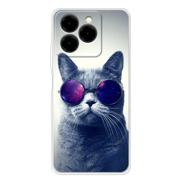 Чехол с принтом «Стильный кот» для Ulefone Note 20 Pro Чехол с принтом «Стильный кот» для Ulefone Note 20 Pro