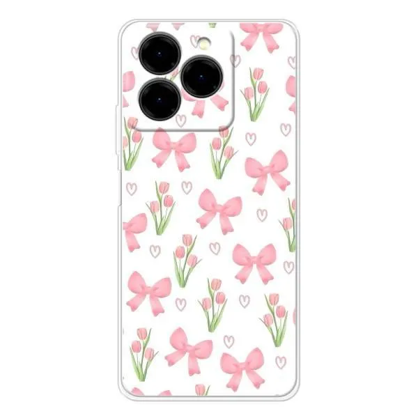 Чехол с принтом «Банты и цветы» для Ulefone Note 20 Pro