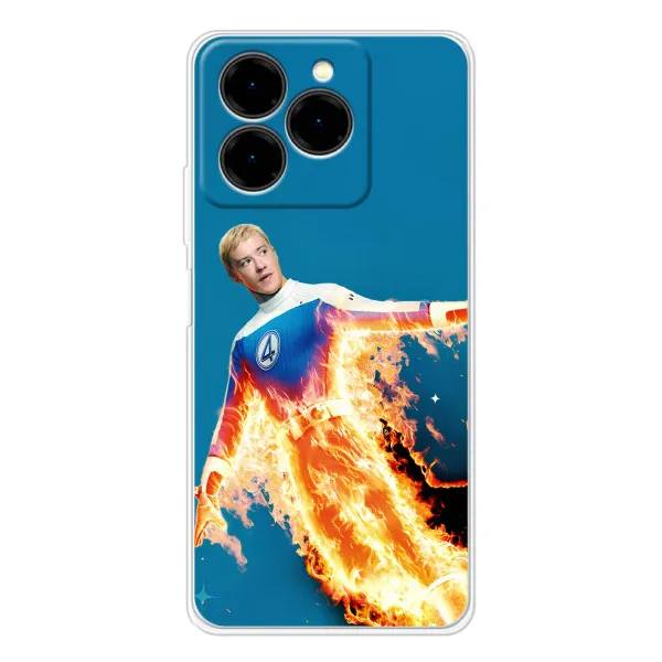 Чехол с принтом «Человек-факел в огне» для Ulefone Note 20 Pro Чехол с принтом «Человек-факел в огне» для Ulefone Note 20 Pro