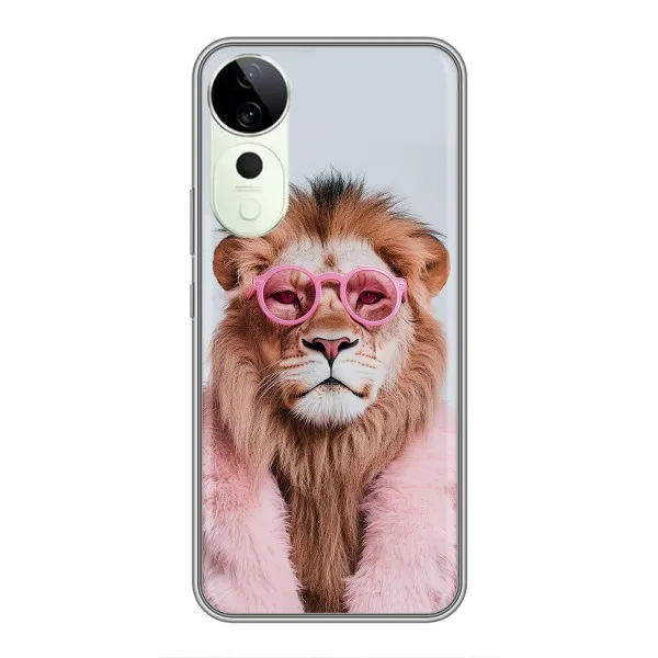 Чехол с принтом «Лев в очках» для Vivo iQOO Z10R Чехол с принтом «Лев в очках» для Vivo iQOO Z10R