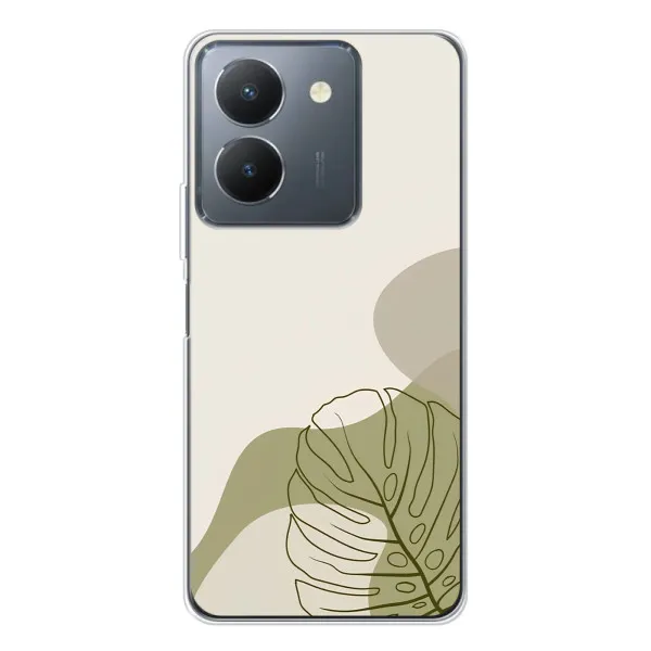 Чехол с принтом «Зеленая монстера дизайн» для Vivo S30