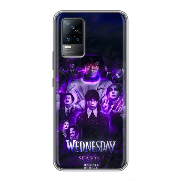 Чехол с принтом «Фиолетовая магия Уэнздей» для Vivo S9 Чехол с принтом «Фиолетовая магия Уэнздей» для Vivo S9