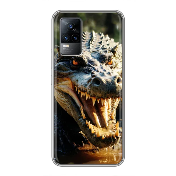 Чехол с принтом «Опасный крокодил» для Vivo S9 Чехол с принтом «Опасный крокодил» для Vivo S9