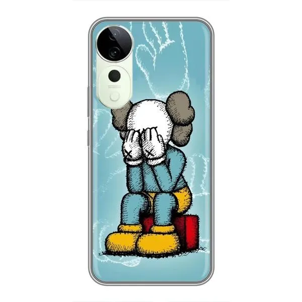 Чехол с принтом «Плач Bearbrick» для Vivo T3 Ultra