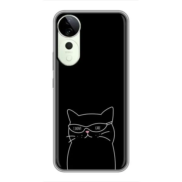 Чехол с принтом «Равнодушный кот» для Vivo T3 Ultra Чехол с принтом «Равнодушный кот» для Vivo T3 Ultra