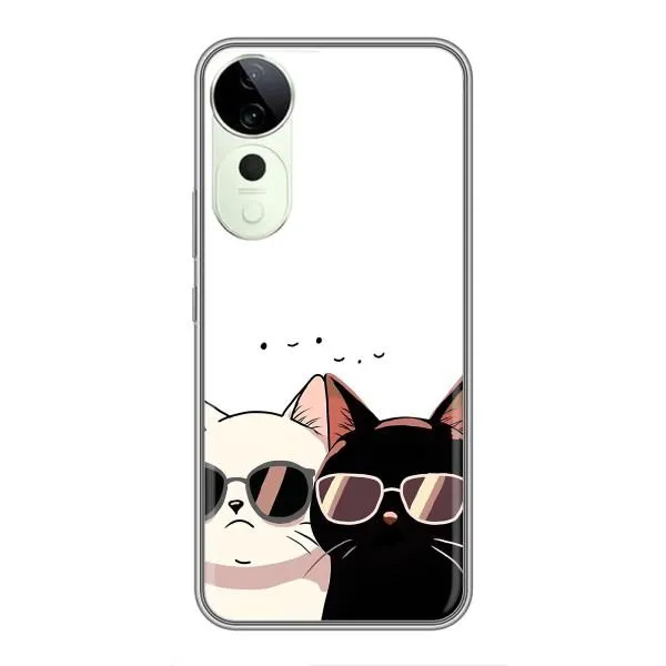 Чехол с принтом «Коты в очках» для Vivo T3 Ultra Чехол с принтом «Коты в очках» для Vivo T3 Ultra