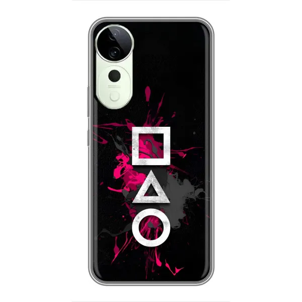 Чехол с принтом «Символы Игра кальмара» для Vivo T3 Ultra Чехол с принтом «Символы Игра кальмара» для Vivo T3 Ultra