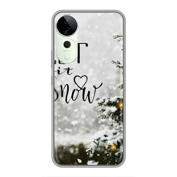 Чохол з принтом «Let it snow» для Vivo T3 Ultra Чохол з принтом «Let it snow» для Vivo T3 Ultra