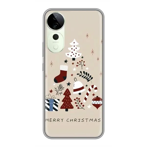 Чехол с принтом «Merry Christmas» для Vivo T3 Ultra Чехол с принтом «Merry Christmas» для Vivo T3 Ultra