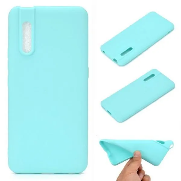 Чехол для Vivo V15 Pro - Matte Candy ТПУ бампер — Бирюзовый — фото 2 Чехол для Vivo V15 Pro - Matte Candy ТПУ бампер — Бирюзовый — фото 2