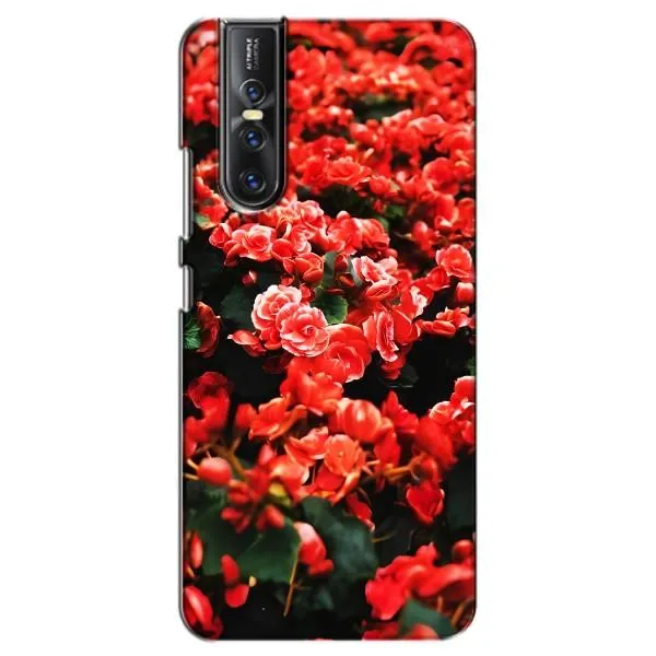 Чехол с принтом «Цветы красные» для Vivo V15 Pro Чехол с принтом «Цветы красные» для Vivo V15 Pro