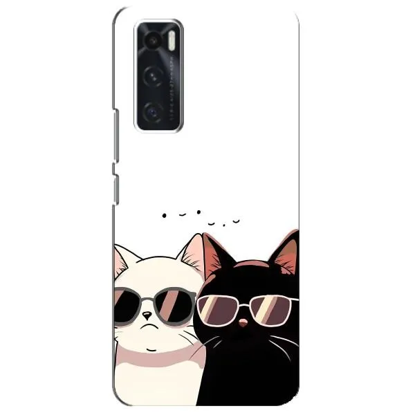 Чехол с принтом «Коты в очках» для Vivo V20 se