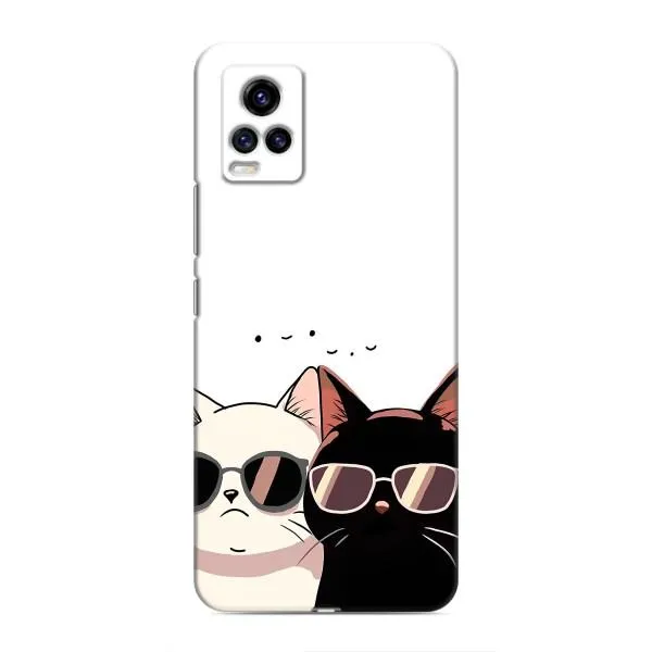 Чехол с принтом «Коты в очках» для Vivo V20 Чехол с принтом «Коты в очках» для Vivo V20