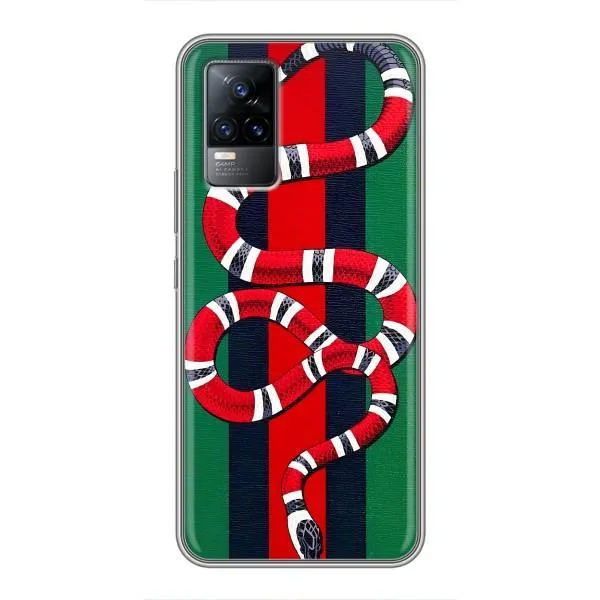 Чехол с принтом «Gucci змия» для Vivo V21 Чехол с принтом «Gucci змия» для Vivo V21