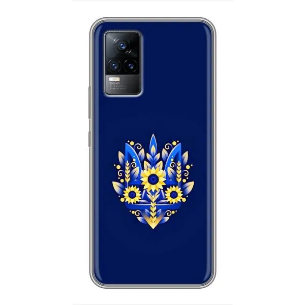 Чехол с принтом «Цветочный Герб» для Vivo V21 Чехол с принтом «Цветочный Герб» для Vivo V21