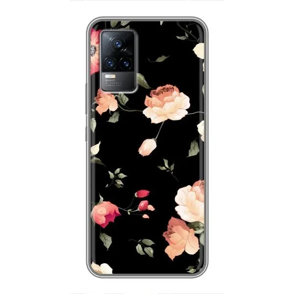 Чехол с принтом «Розочки» для Vivo V21E