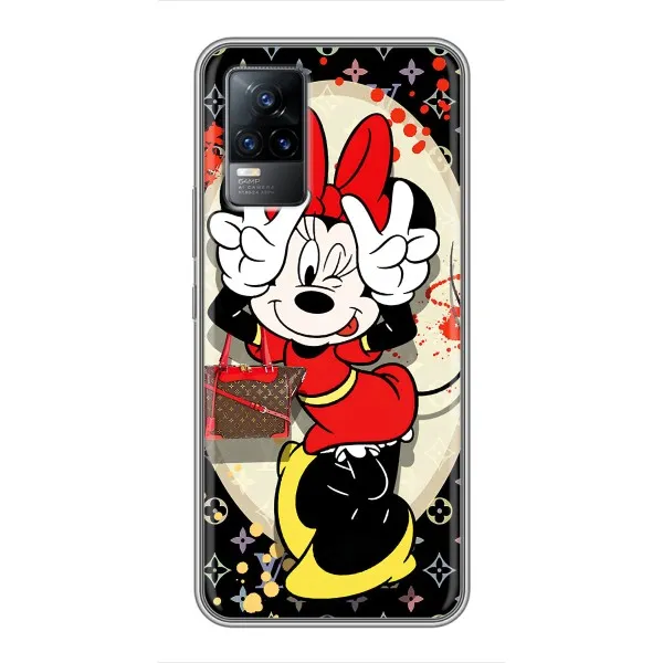 Чехол с принтом «Минни peace» для Vivo V21E