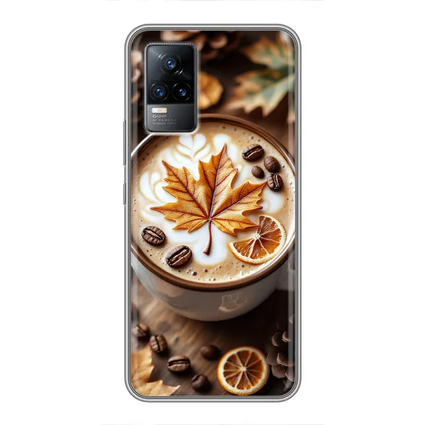 Чохол з принтом «Пряна кава» для Vivo V21E