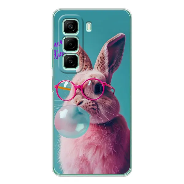 Чехол с принтом «Кролик в очках» для Vivo Y400