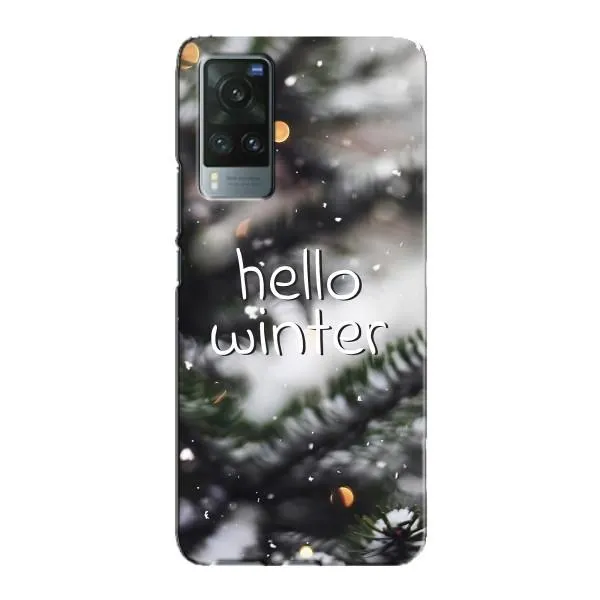 Чехол с принтом «Hello winter» для Vivo X60 Pro
