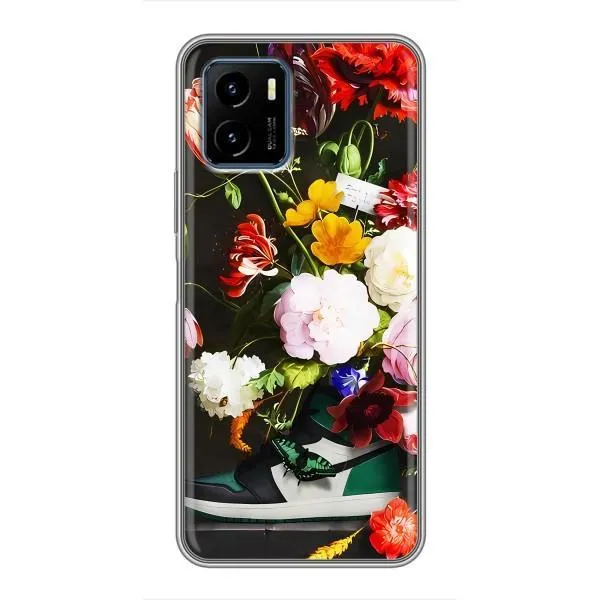 Чехол с принтом «Nike цветы» для Vivo Y15s
