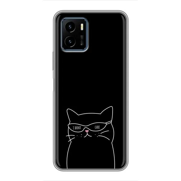 Чехол с принтом «Равнодушный кот» для Vivo Y15s