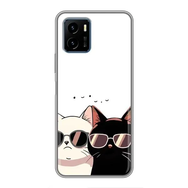 Чехол с принтом «Коты в очках» для Vivo Y15s