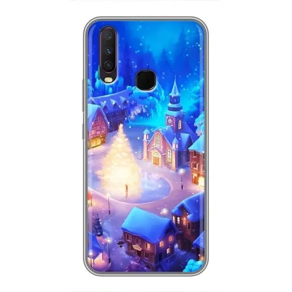 Чехол с принтом «Рождественский город» для Vivo Y17