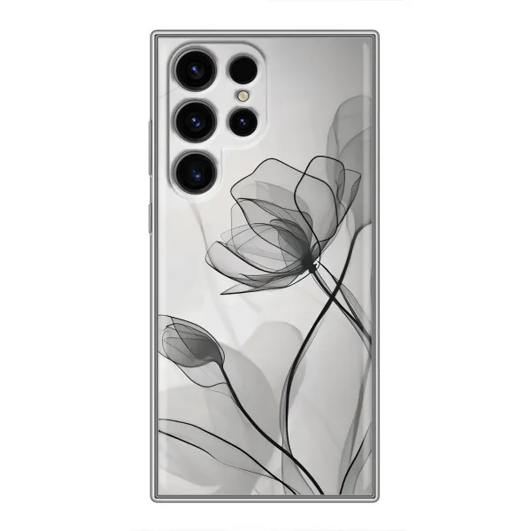 Чехол с принтом «Черные цветы» для Vivo Y19s Чехол с принтом «Черные цветы» для Vivo Y19s