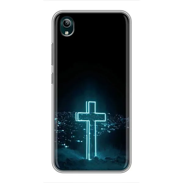 Чехол с принтом «Крест и город» для Vivo Y1s Чехол с принтом «Крест и город» для Vivo Y1s
