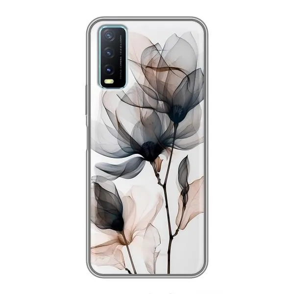 Чехол с принтом «Цветы на белом» для Vivo Y20 Чехол с принтом «Цветы на белом» для Vivo Y20