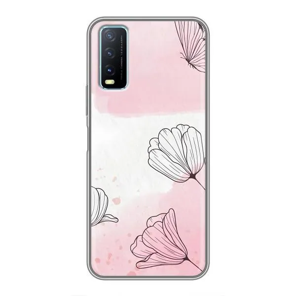 Чехол с принтом «Розовые цветы» для Vivo Y20 Чехол с принтом «Розовые цветы» для Vivo Y20