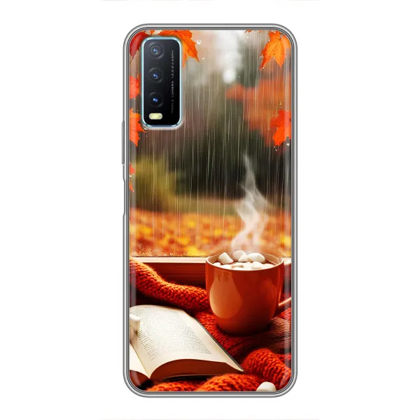 Чехол с принтом «Кофе и дождь» для Vivo Y20 Чехол с принтом «Кофе и дождь» для Vivo Y20