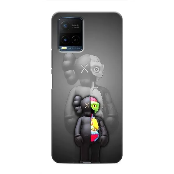 Чехол с принтом «Тело Bearbrick» для Vivo Y21 / Y21s