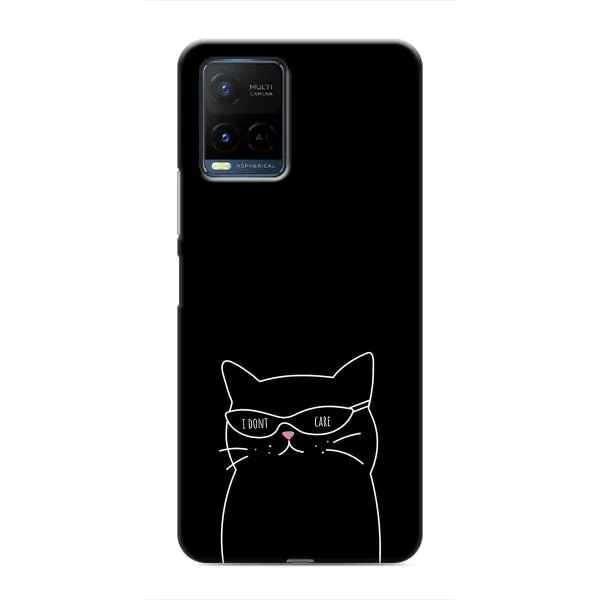 Чехол с принтом «Равнодушный кот» для Vivo Y21 / Y21s