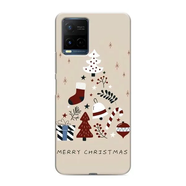 Чехол с принтом «Merry Christmas» для Vivo Y21 / Y21s Чехол с принтом «Merry Christmas» для Vivo Y21 / Y21s