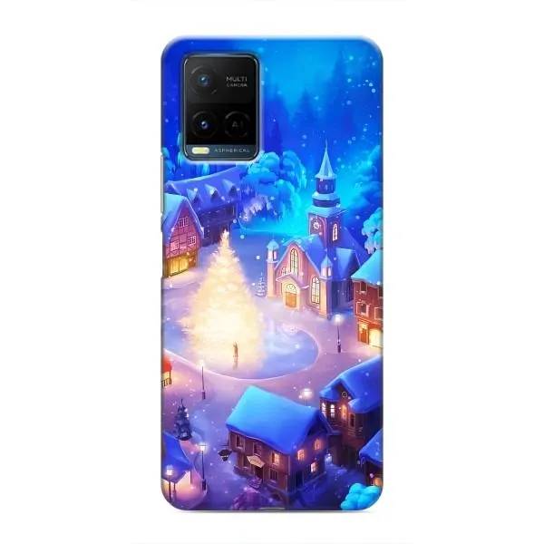 Чехол с принтом «Рождественский город» для Vivo Y21 / Y21s Чехол с принтом «Рождественский город» для Vivo Y21 / Y21s