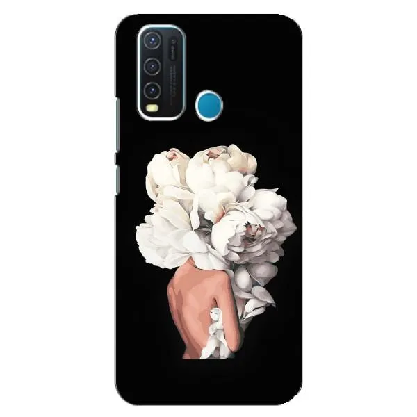 Чехол с принтом «Белые цветы» для Vivo Y30 Чехол с принтом «Белые цветы» для Vivo Y30