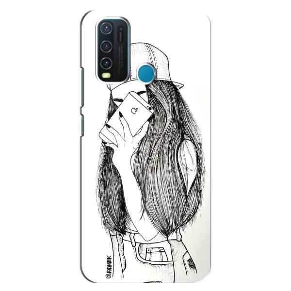 Чехол с принтом «Фото девочки» для Vivo Y30