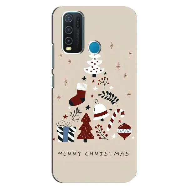 Чехол с принтом «Merry Christmas» для Vivo Y30 Чехол с принтом «Merry Christmas» для Vivo Y30