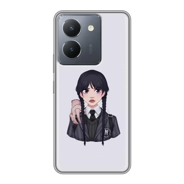 Чехол с принтом «Уэнздей и Вещь» для Vivo Y36 Чехол с принтом «Уэнздей и Вещь» для Vivo Y36