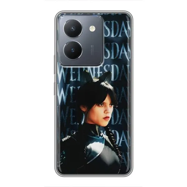 Чехол с принтом «Уэнздей кошка» для Vivo Y36 Чехол с принтом «Уэнздей кошка» для Vivo Y36