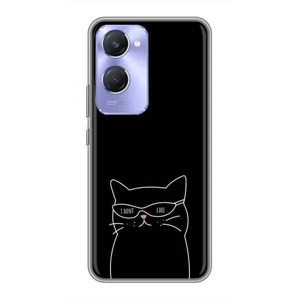Чехол с принтом «Равнодушный кот» для Vivo Y36c