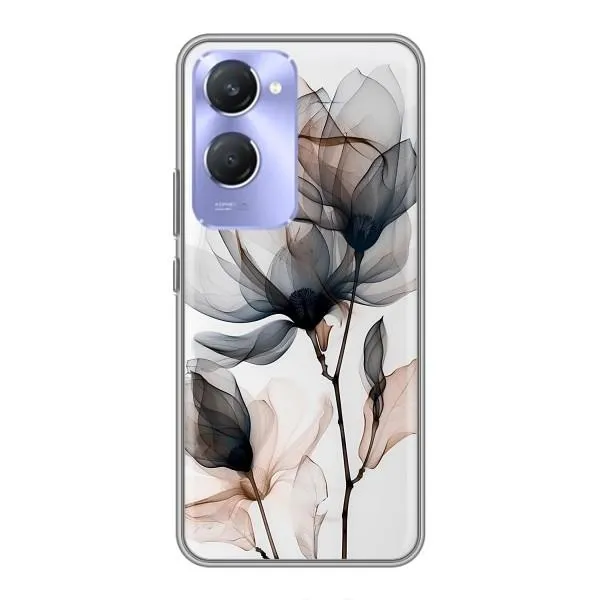 Чехол с принтом «Цветы на белом» для Vivo Y36c Чехол с принтом «Цветы на белом» для Vivo Y36c
