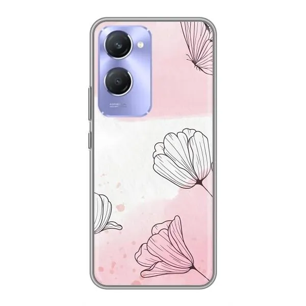 Чехол с принтом «Розовые цветы» для Vivo Y36c Чехол с принтом «Розовые цветы» для Vivo Y36c