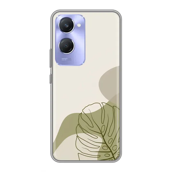 Чехол с принтом «Зеленая монстера дизайн» для Vivo Y36c