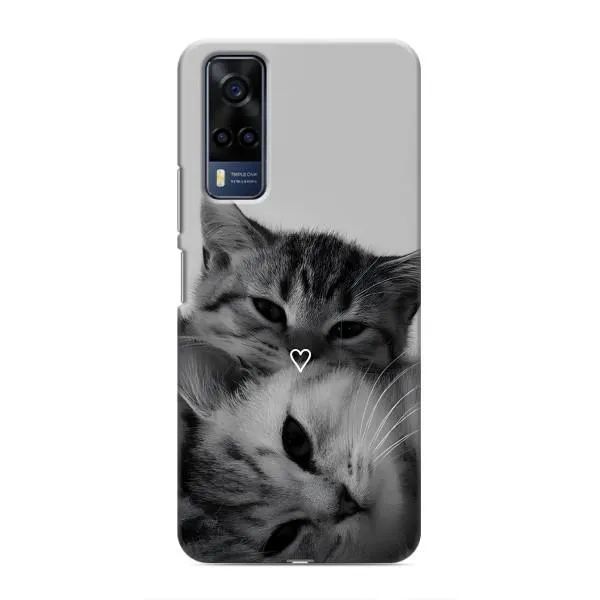 Чехол с принтом «Пара котов» для Vivo Y53S Чехол с принтом «Пара котов» для Vivo Y53S