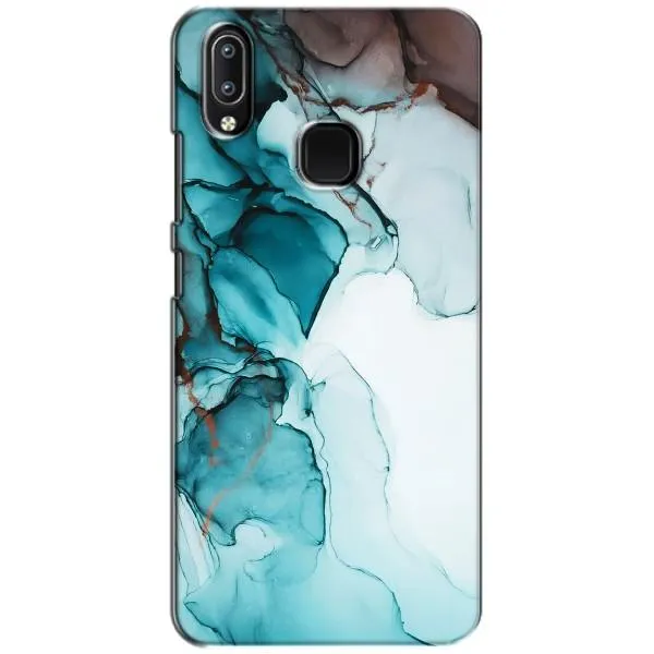 Чехол с принтом «Бирюзовый мрамор» для Vivo Y93 Lite